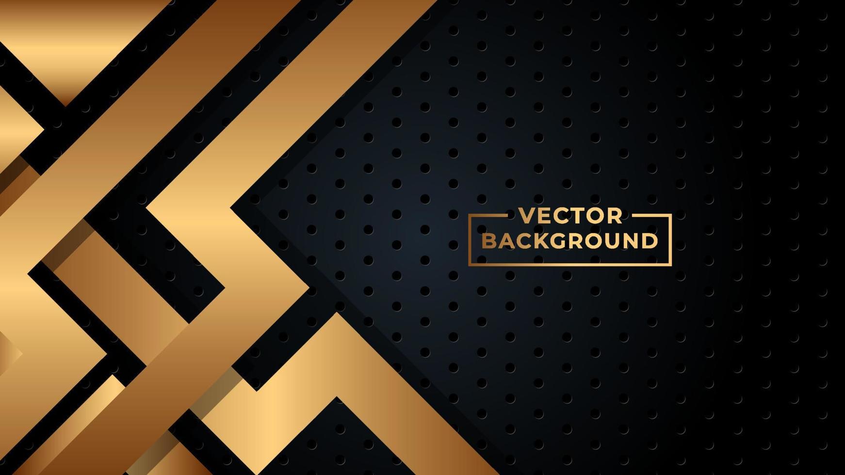 Abstract modern background gold color vector