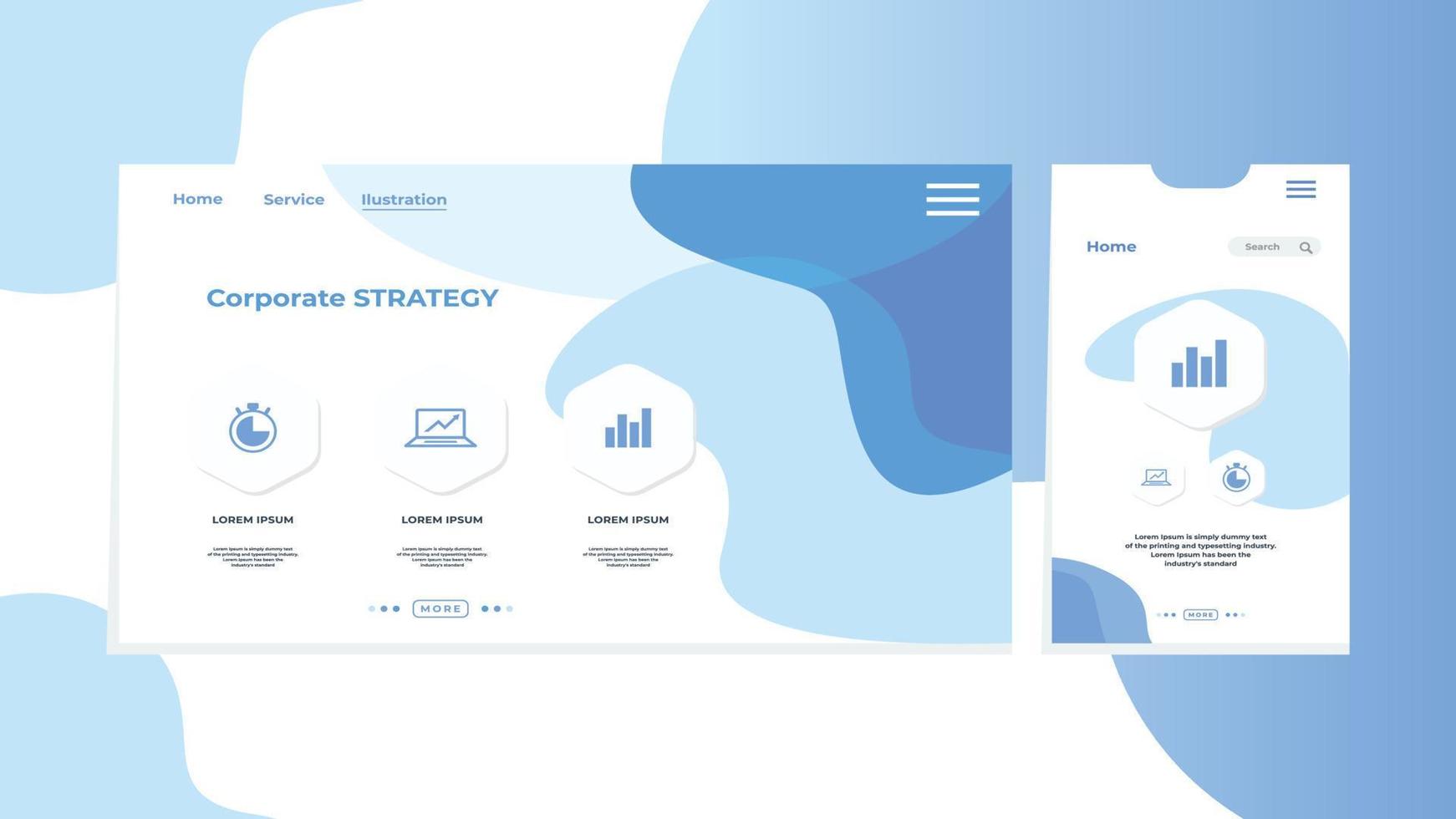 infografía para imagen vectorial de estrategia corporativa vector