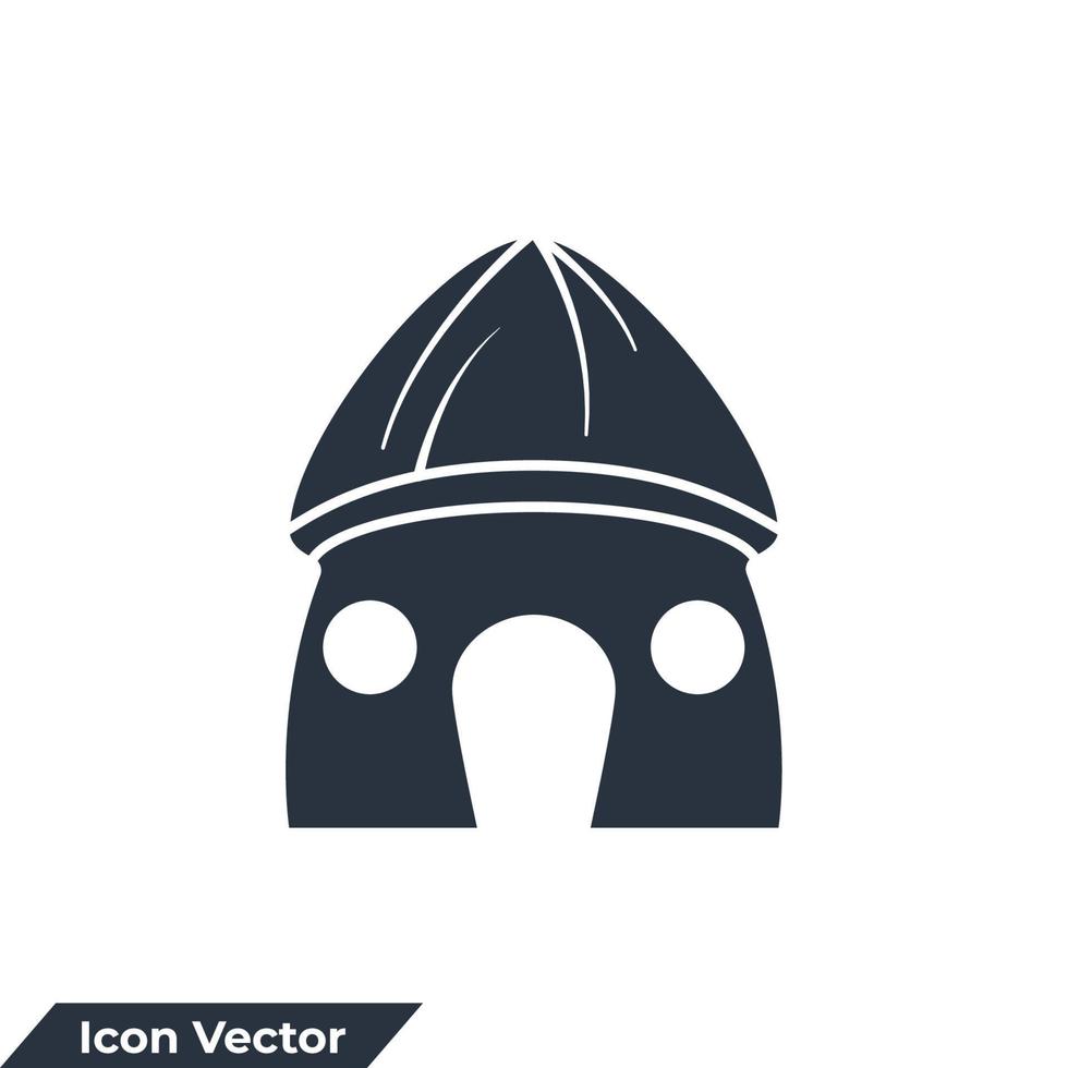 Ilustración de vector de logotipo de icono de bungalow de verano. plantilla de símbolo de bungalow para la colección de diseño gráfico y web