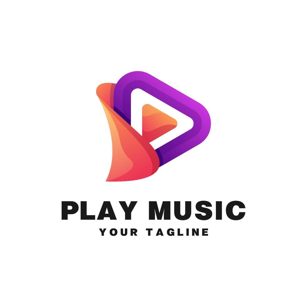 Play media logo vector