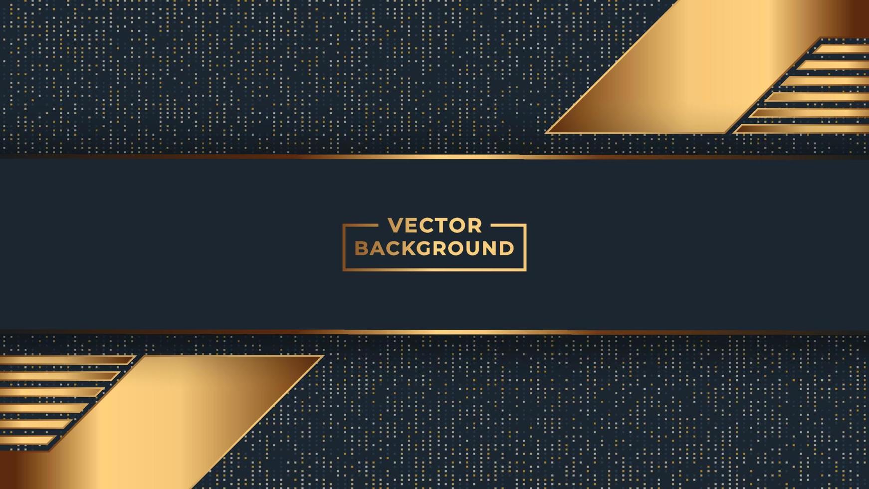 Abstract modern background gold color vector