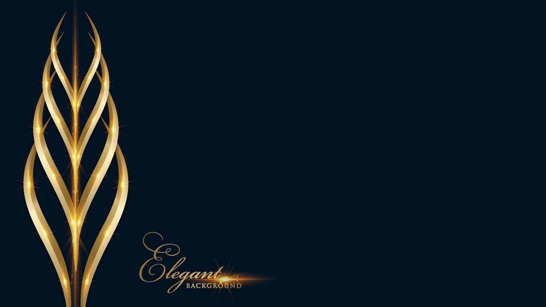 Royal golden background template vector