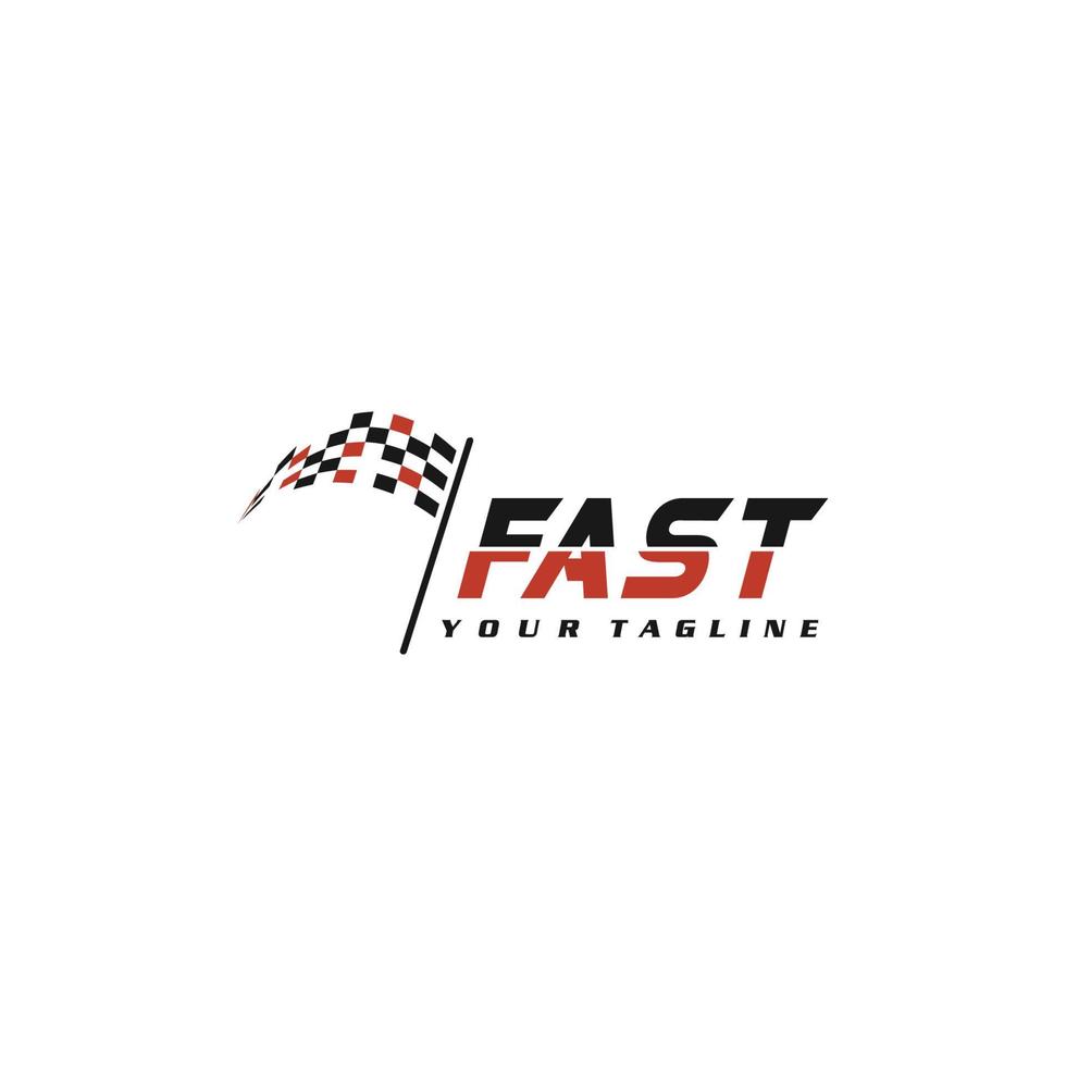 Race flag icon simple design illustration vector template
