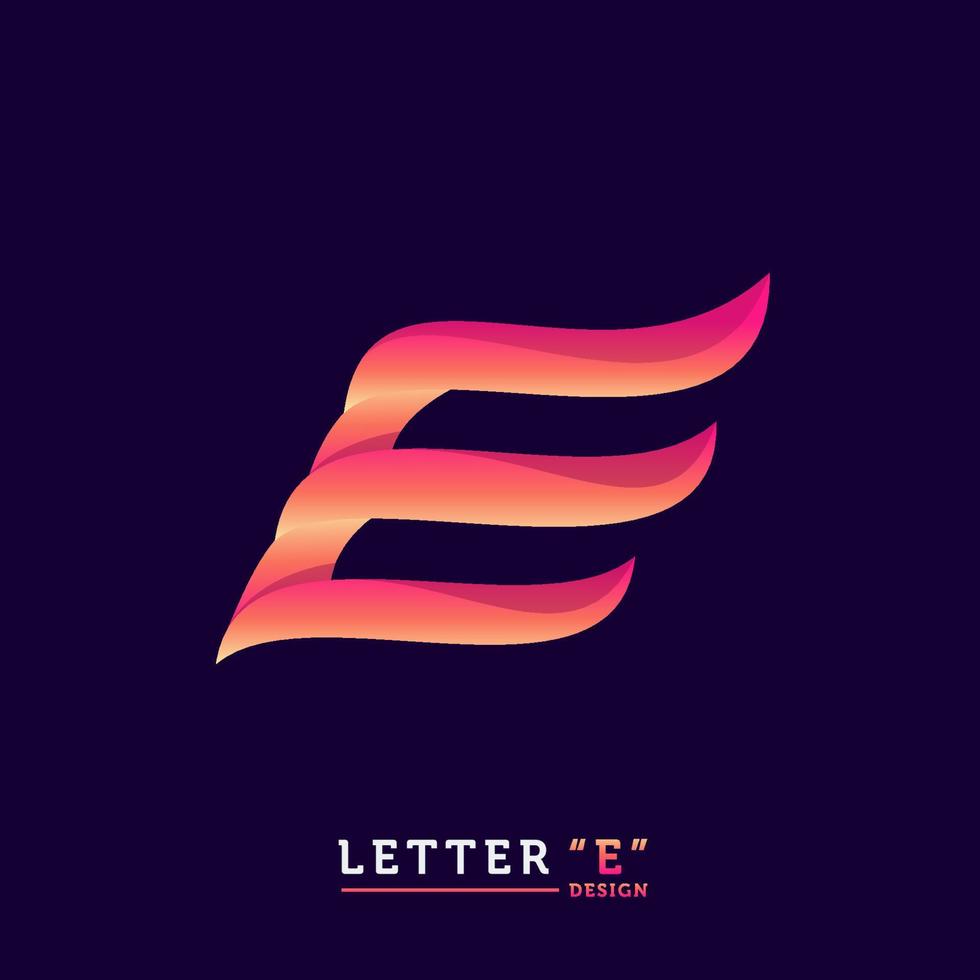 diseños de logotipos de letras e vector