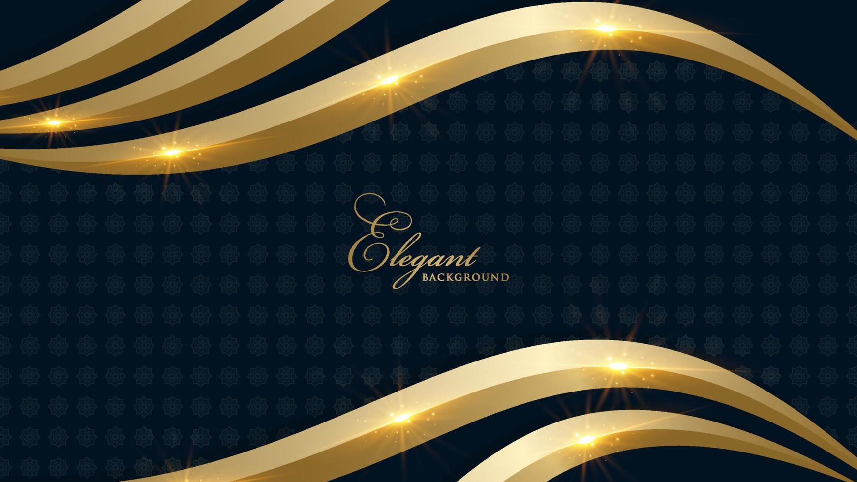 Royal golden background template vector