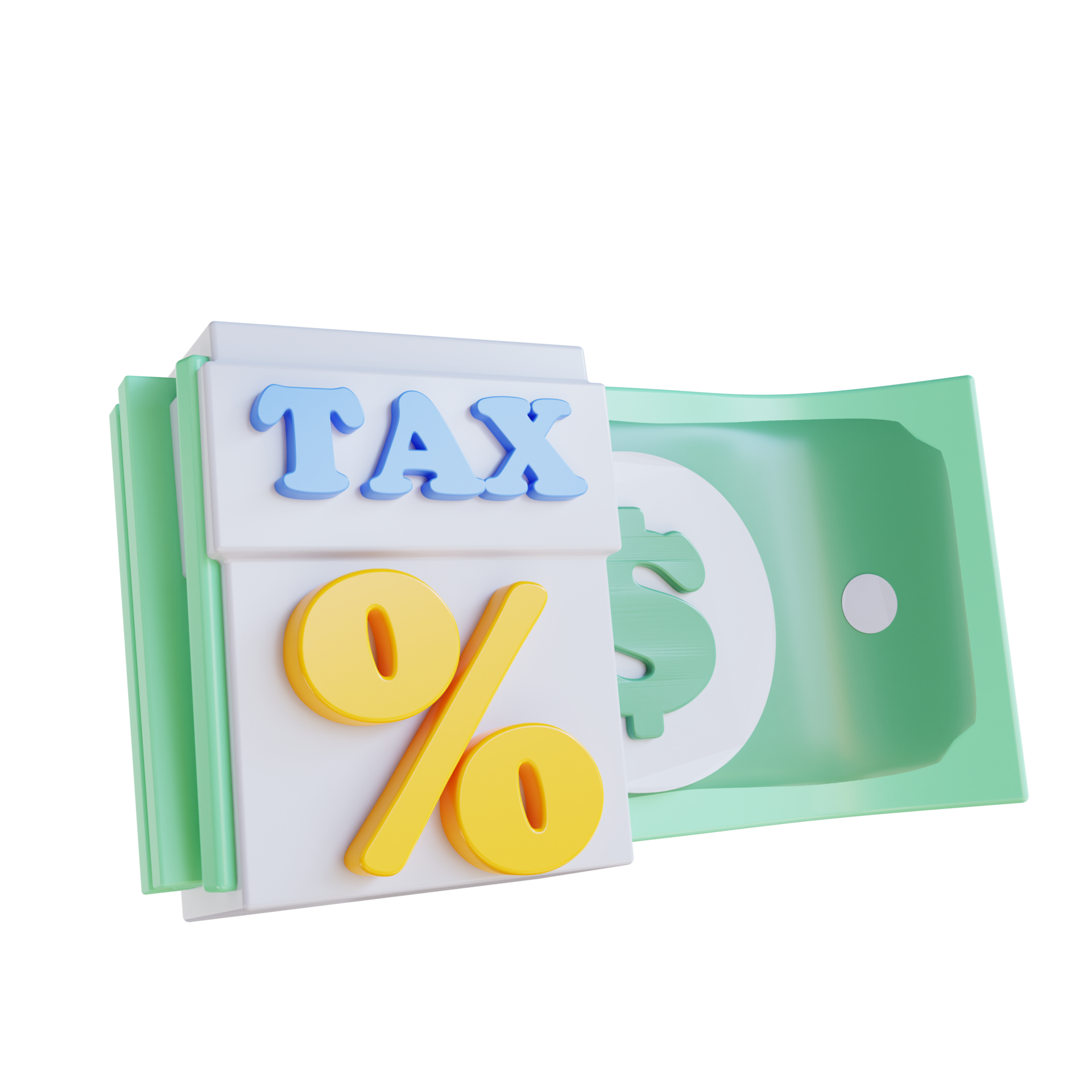 3D illustration tax percentage 11720699 PNG