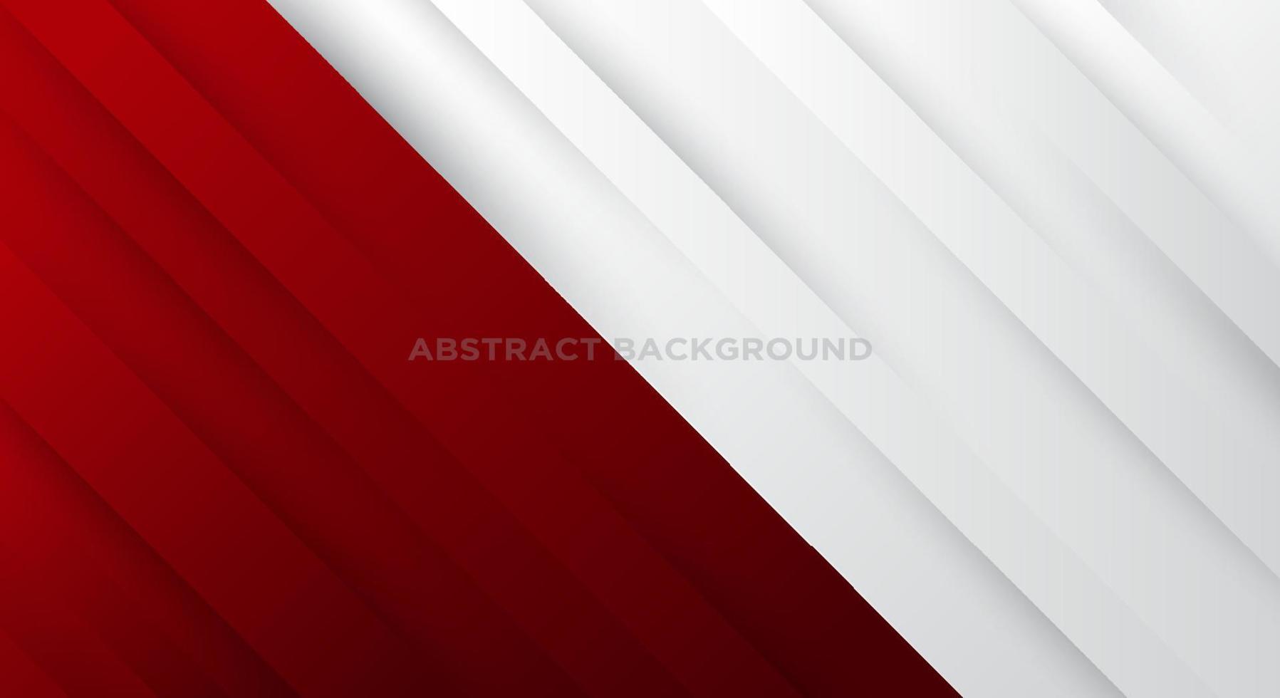 Red and white modern abstract background design. Modern  minimal style. vector