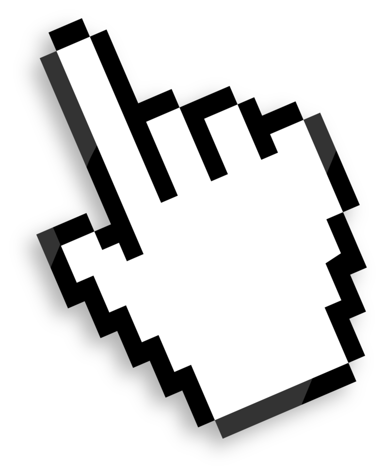 enkel hand markören png