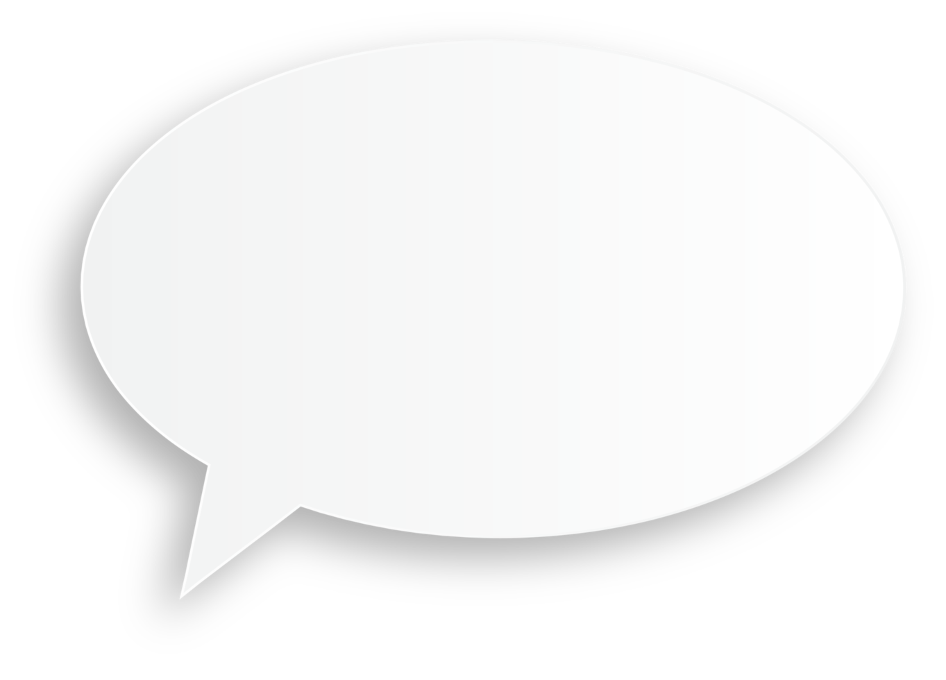 White Empty Speech Bubble png