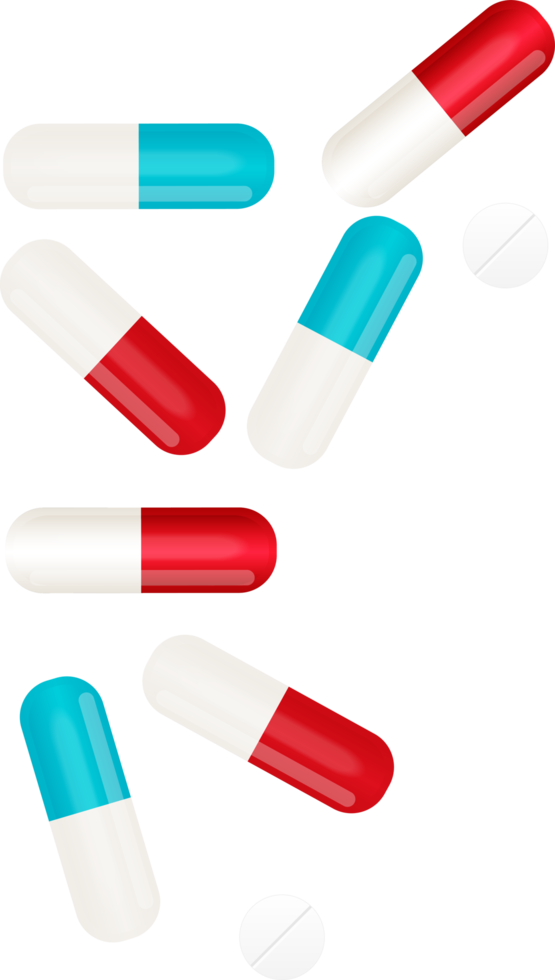 píldoras y tabletas médicas png