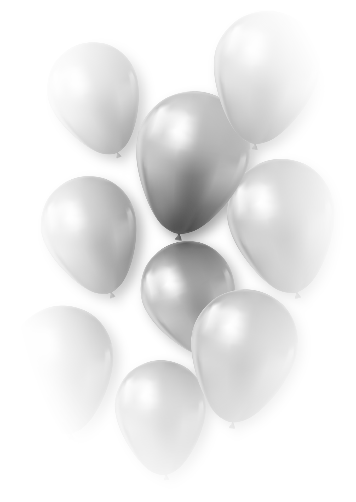 globos negros transparentes 11720977 PNG