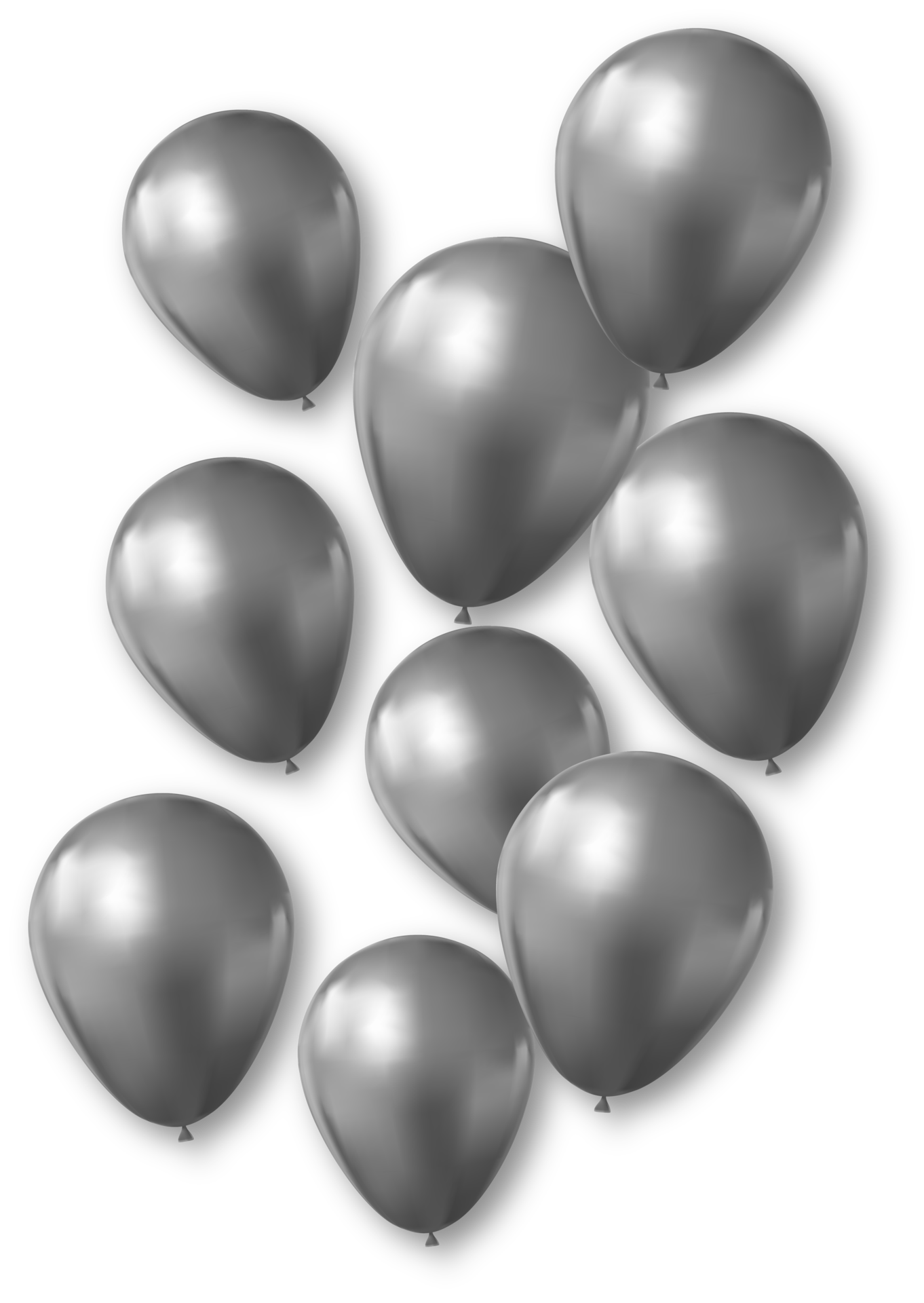 globos negros transparentes 11720977 PNG