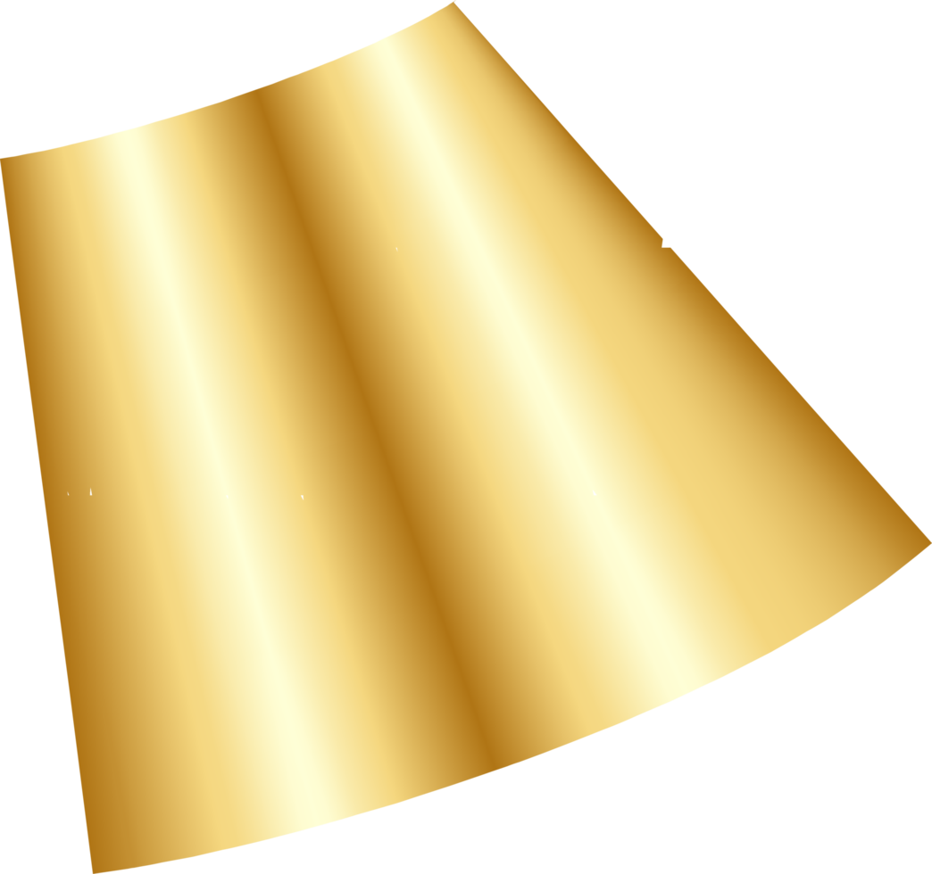 Golden Ribbon Party Confetti png