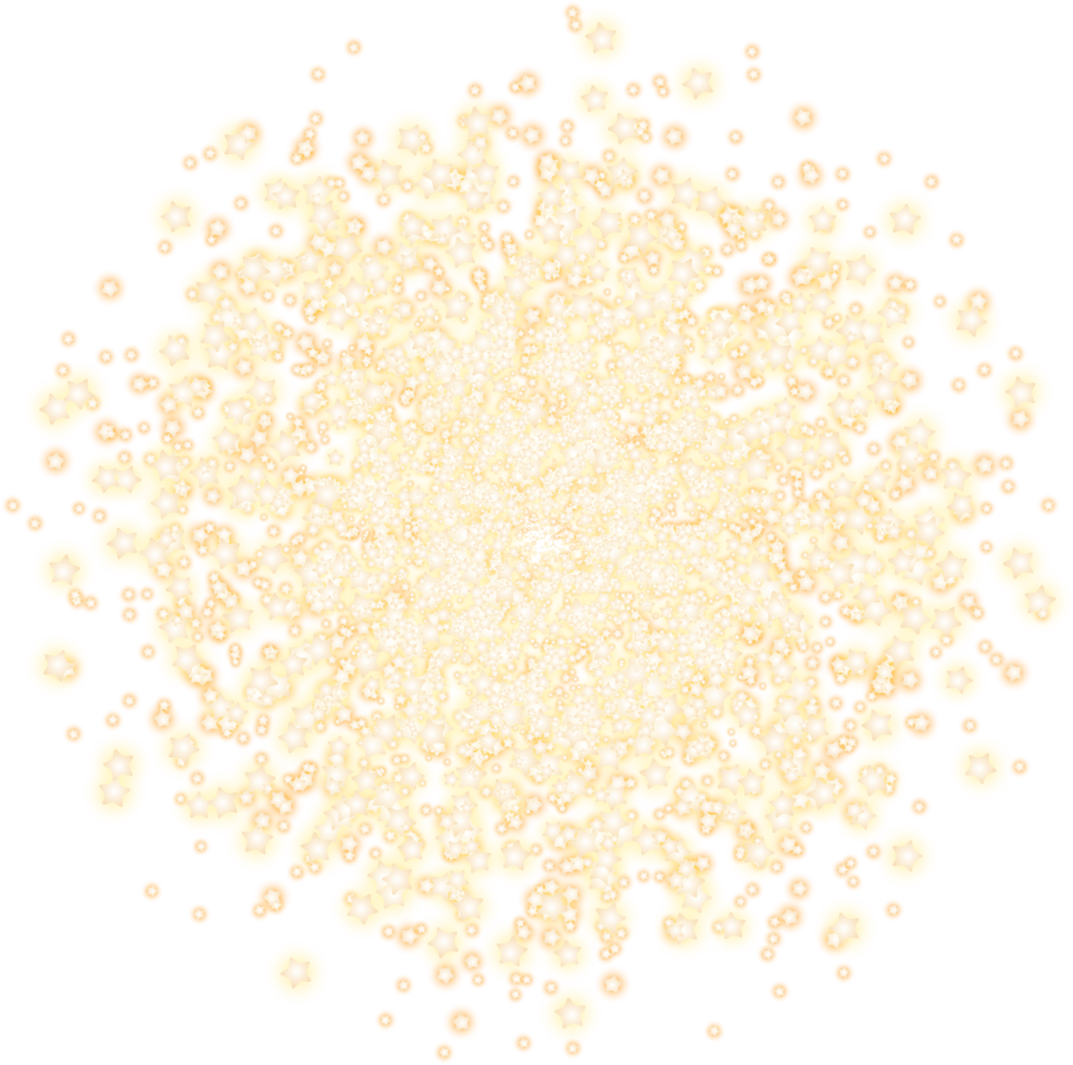 Golden Glossy Stars png