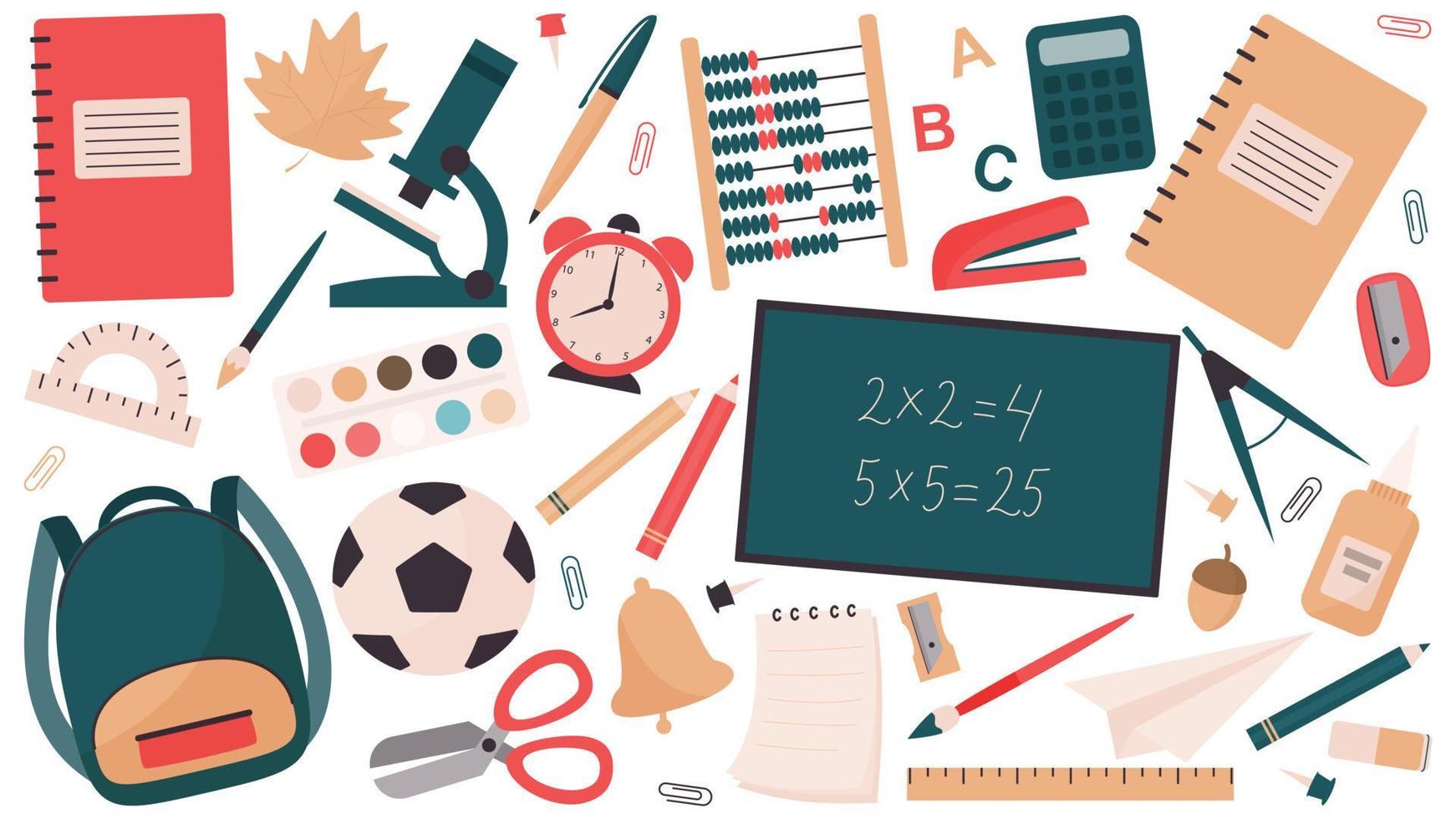 back to school collection vector