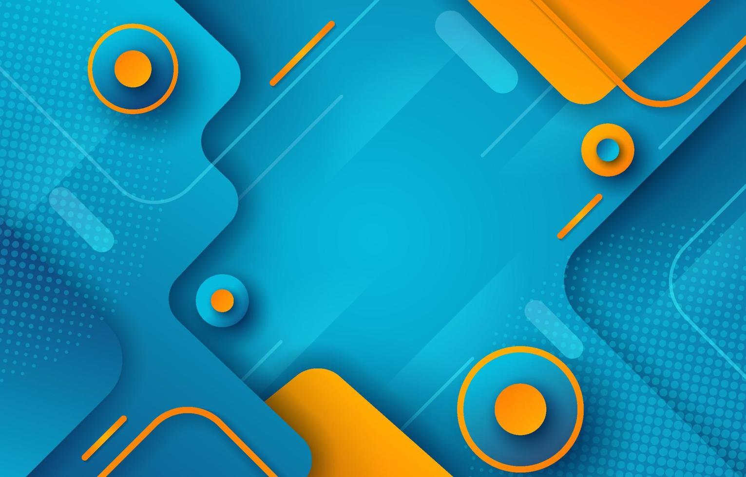 Blue Orange Abstract Background vector