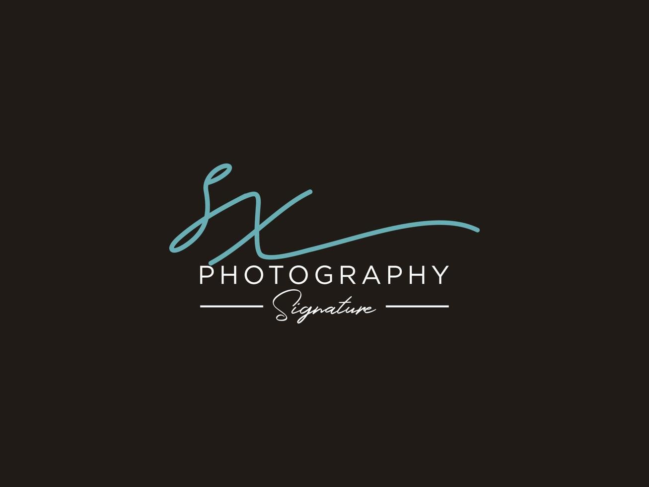 Letter SX Signature Logo Template Vector