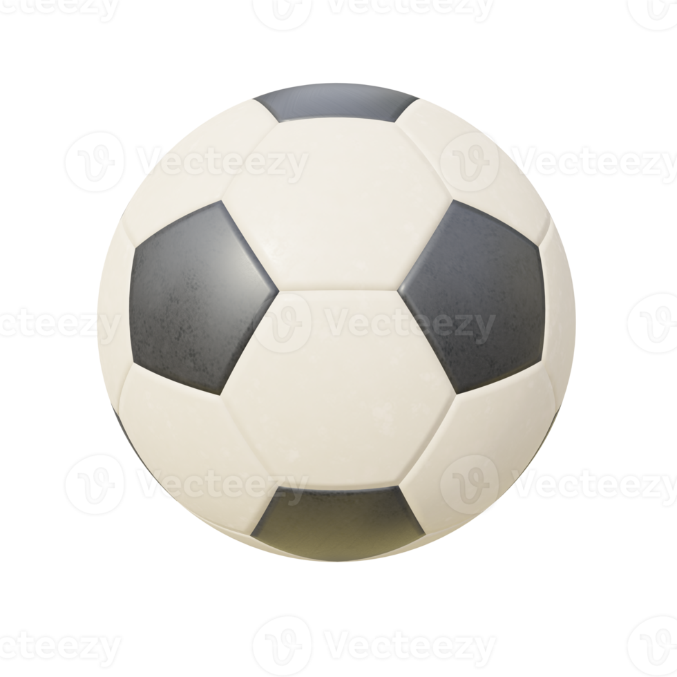Leather soccer ball. png
