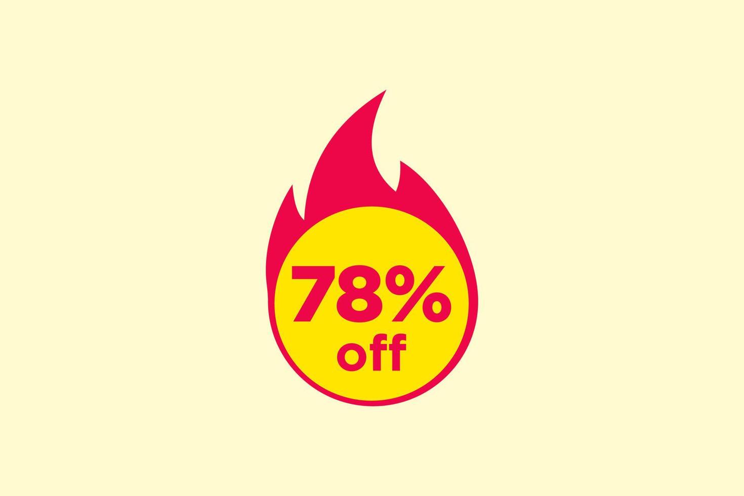 78 discount, Sales Vector badges for Labels, , Stickers, Banners, Tags, Web Stickers, New offer. Discount origami sign banner.