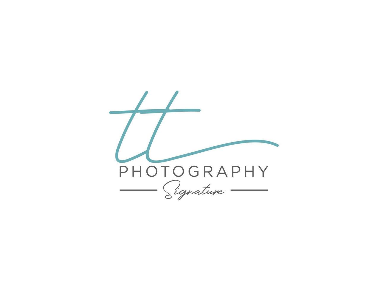 Letter TT Signature Logo Template Vector