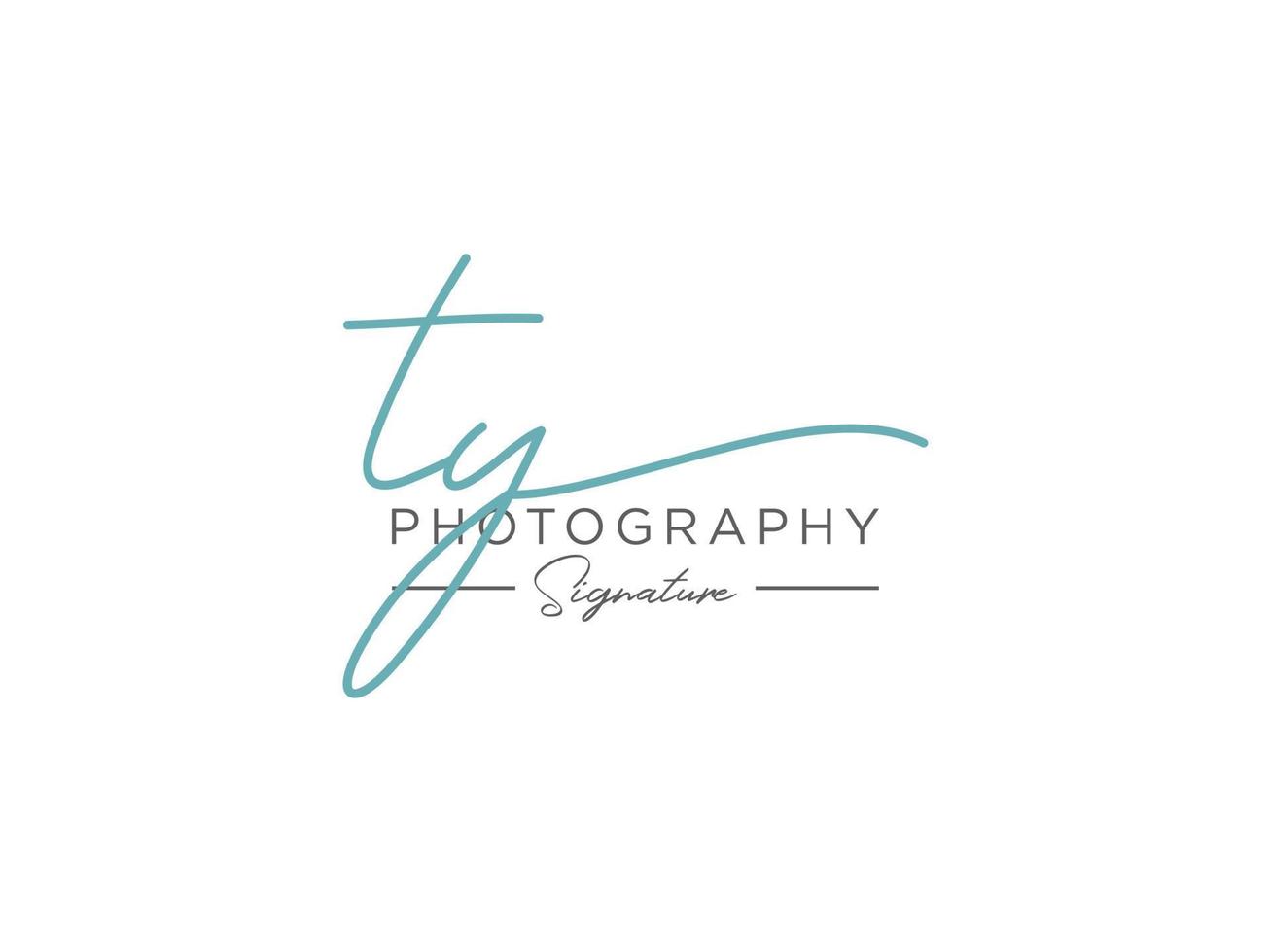 Letter TY Signature Logo Template Vector