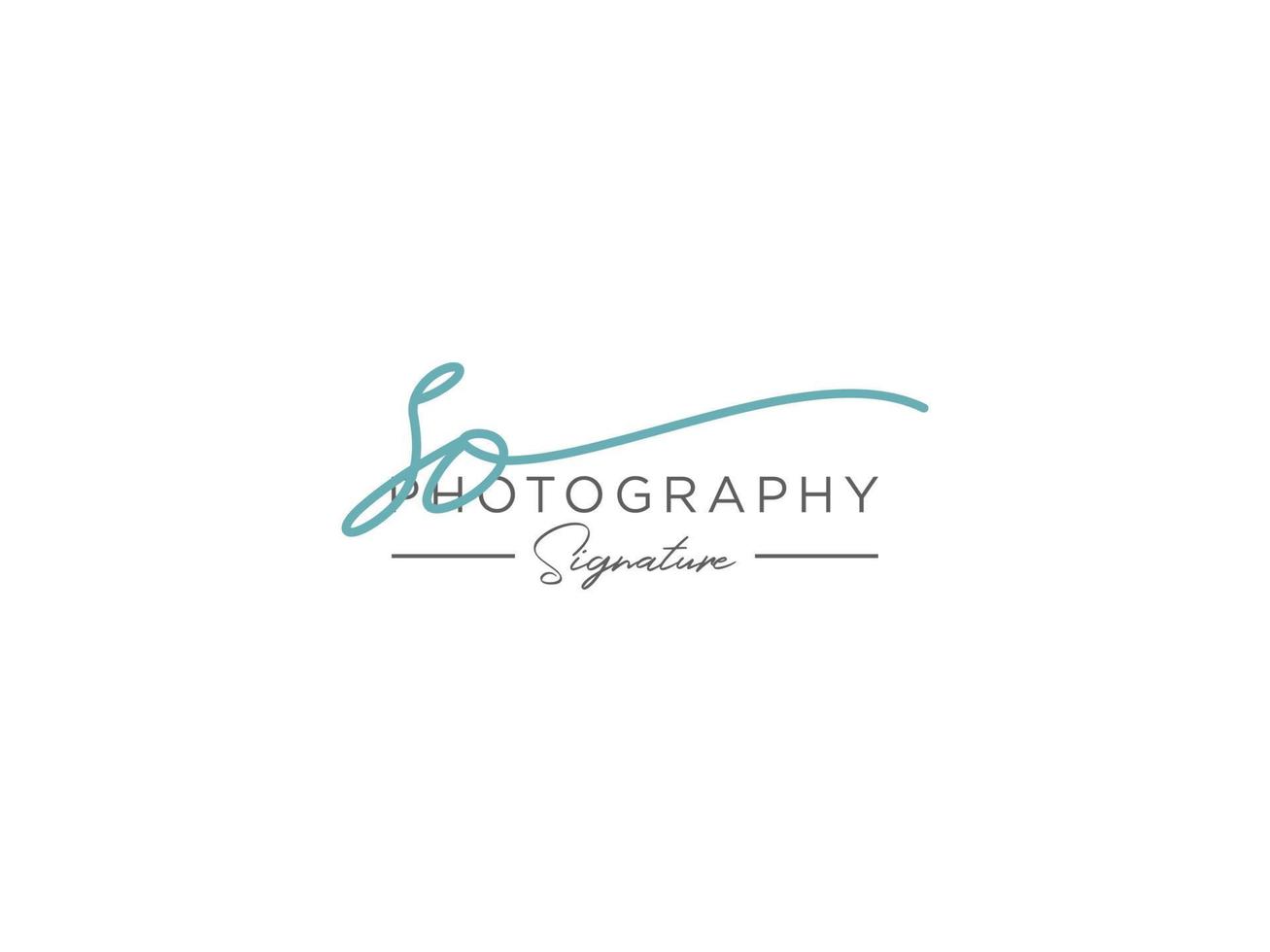 Letter SO  Signature Logo Template Vector