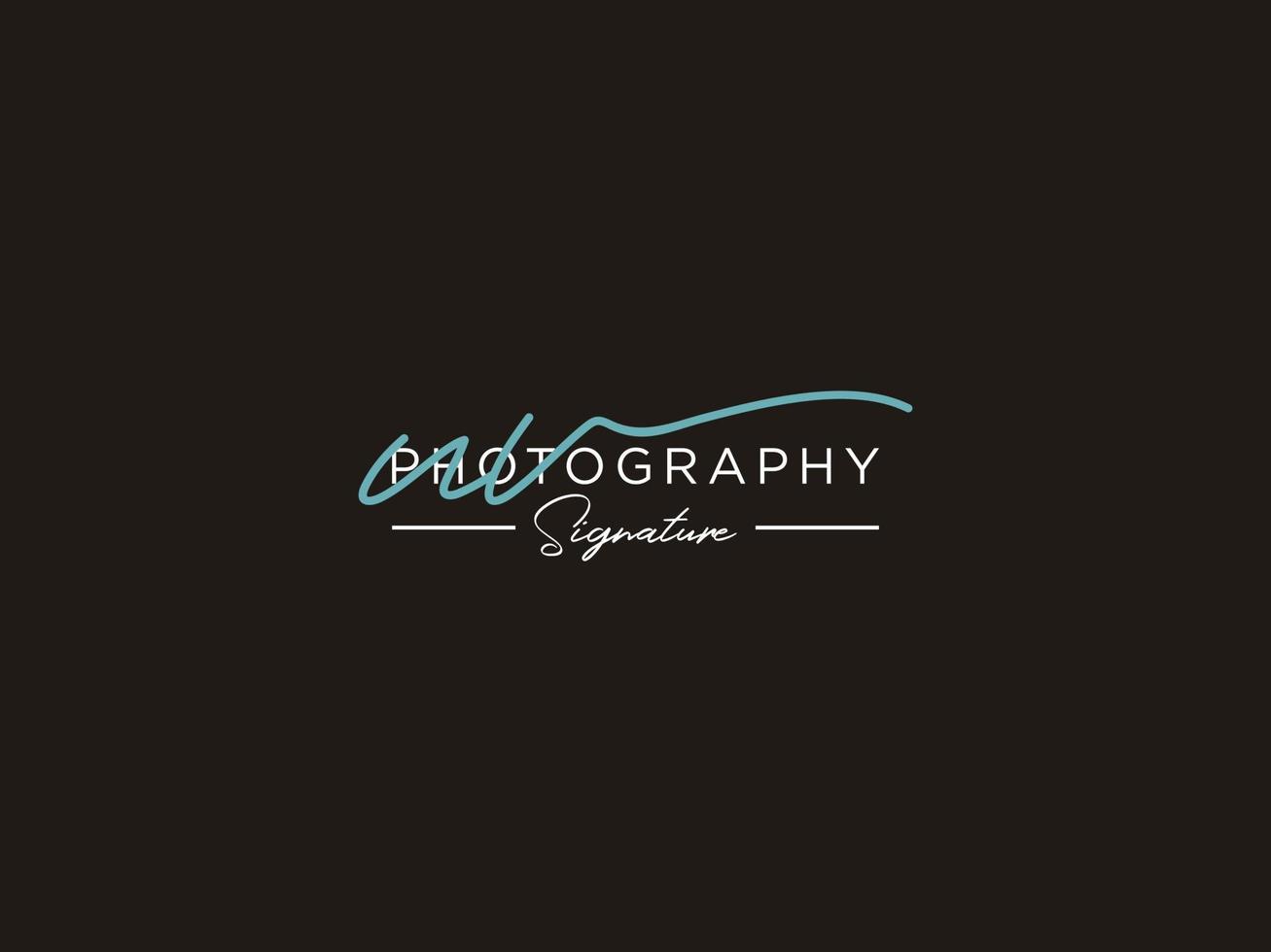 Letter UV Signature Logo Template Vector