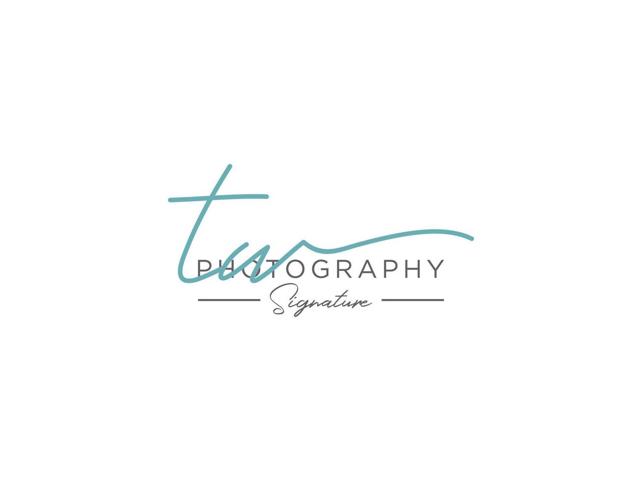 Letter TW Signature Logo Template Vector