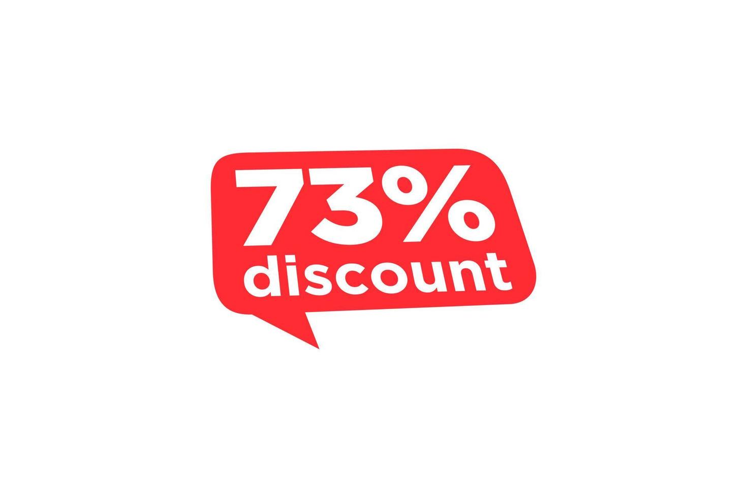 73 discount, Sales Vector badges for Labels, , Stickers, Banners, Tags, Web Stickers, New offer. Discount origami sign banner.