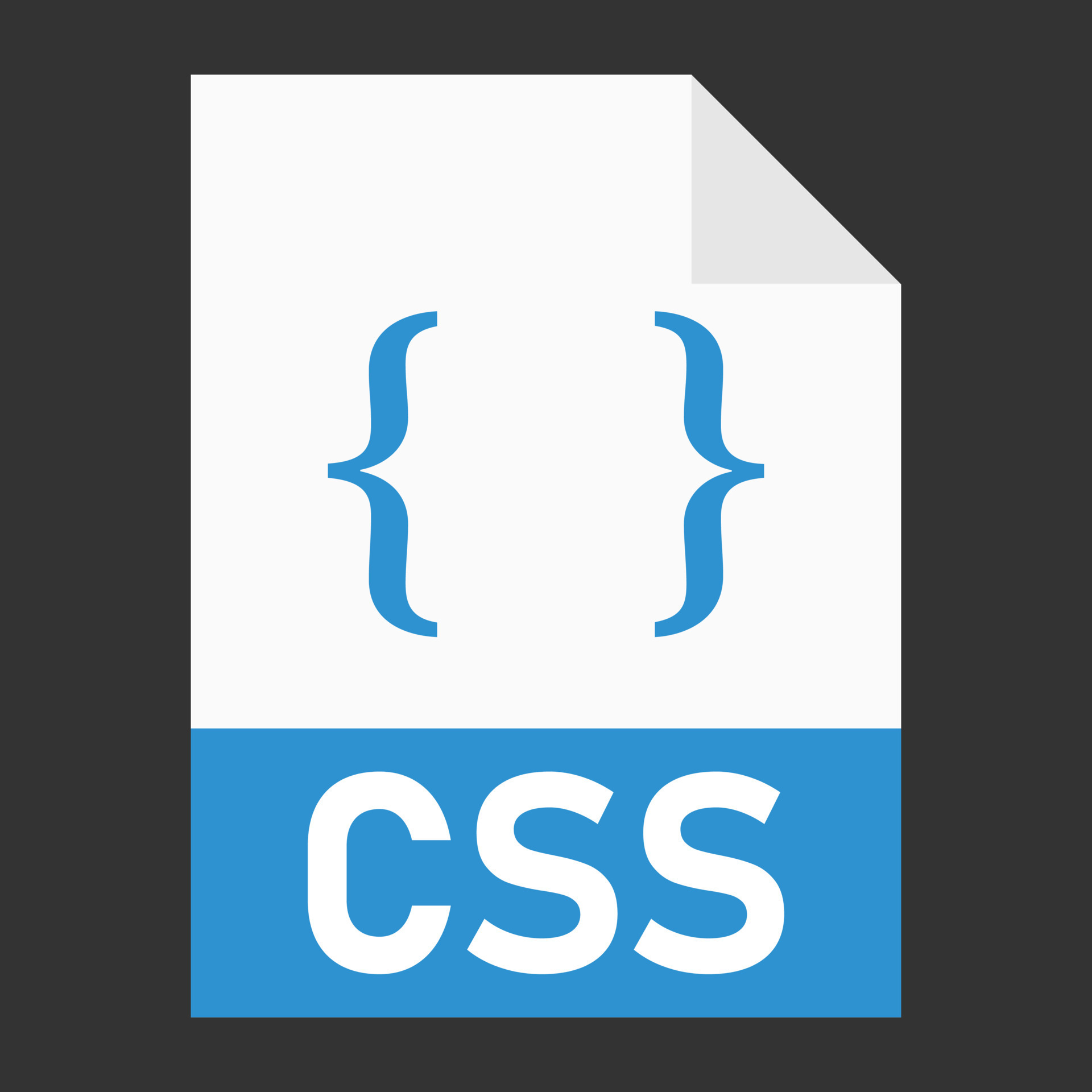 Modern flat design of CSS file icon for web 11721690 Vector Art at Vecteezy