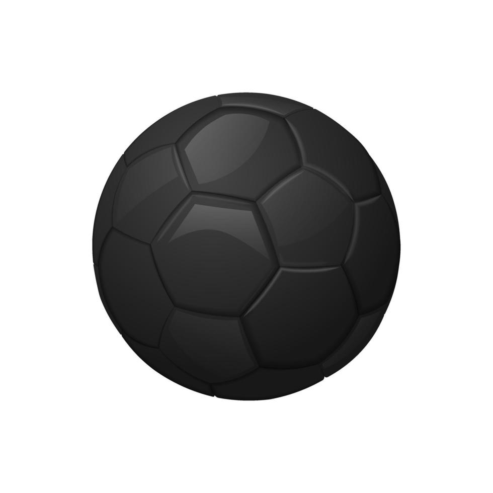 icono de equipo deportivo de fútbol negro o balón de fútbol vector