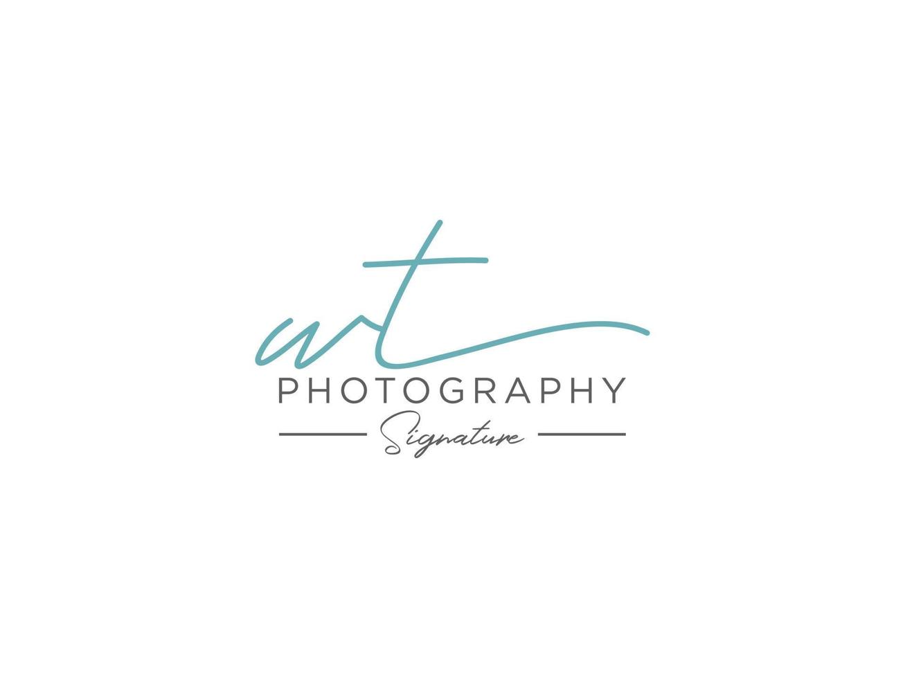 Letter WT Signature Logo Template Vector