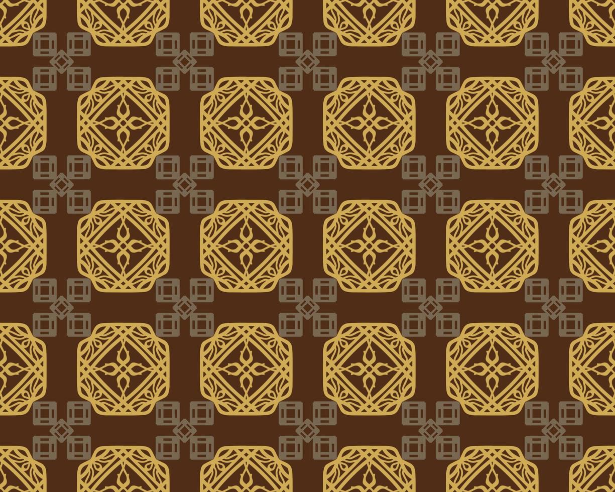 diseño de patrón geométrico marrón de lujo con elementos de forma tribal. ideal para el diseño de telas, la impresión en papel y el fondo web. vector