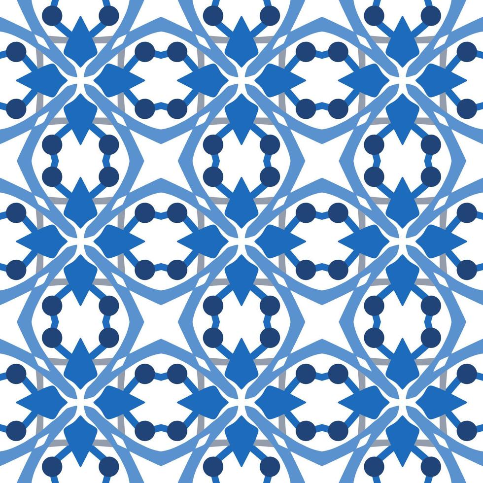 fondo abstracto sin fisuras. diseño de patrones geométricos azules en símbolos aztecas, estilo étnico. bordado azul, ideal para camisa de hombre, moda masculina, tote, bolso, papel pintado, telón de fondo. vector