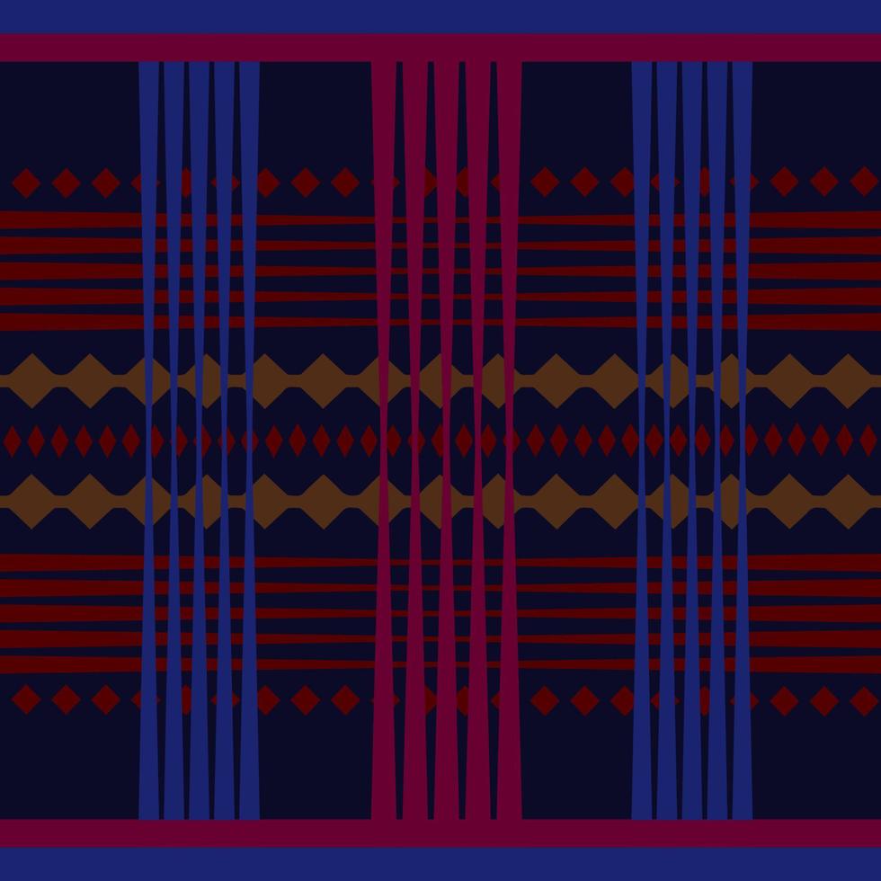 Seamless Pattern, Geometric Background in Folk style. Ideal for fabric printing. vector