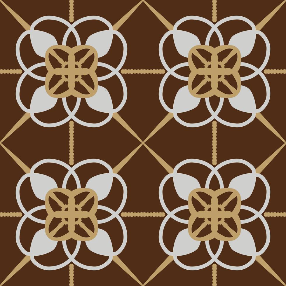 Luxury brown geometric pattern design with tribal shape elements. Ideal for fabric design, paper print and web backdrop. vector