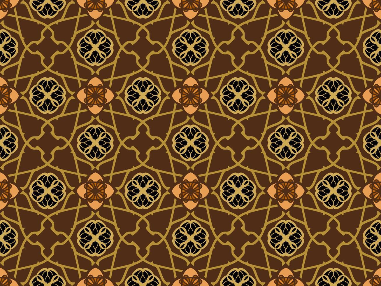 diseño de patrón geométrico marrón de lujo con elementos de forma tribal. ideal para el diseño de telas, la impresión en papel y el fondo web. vector