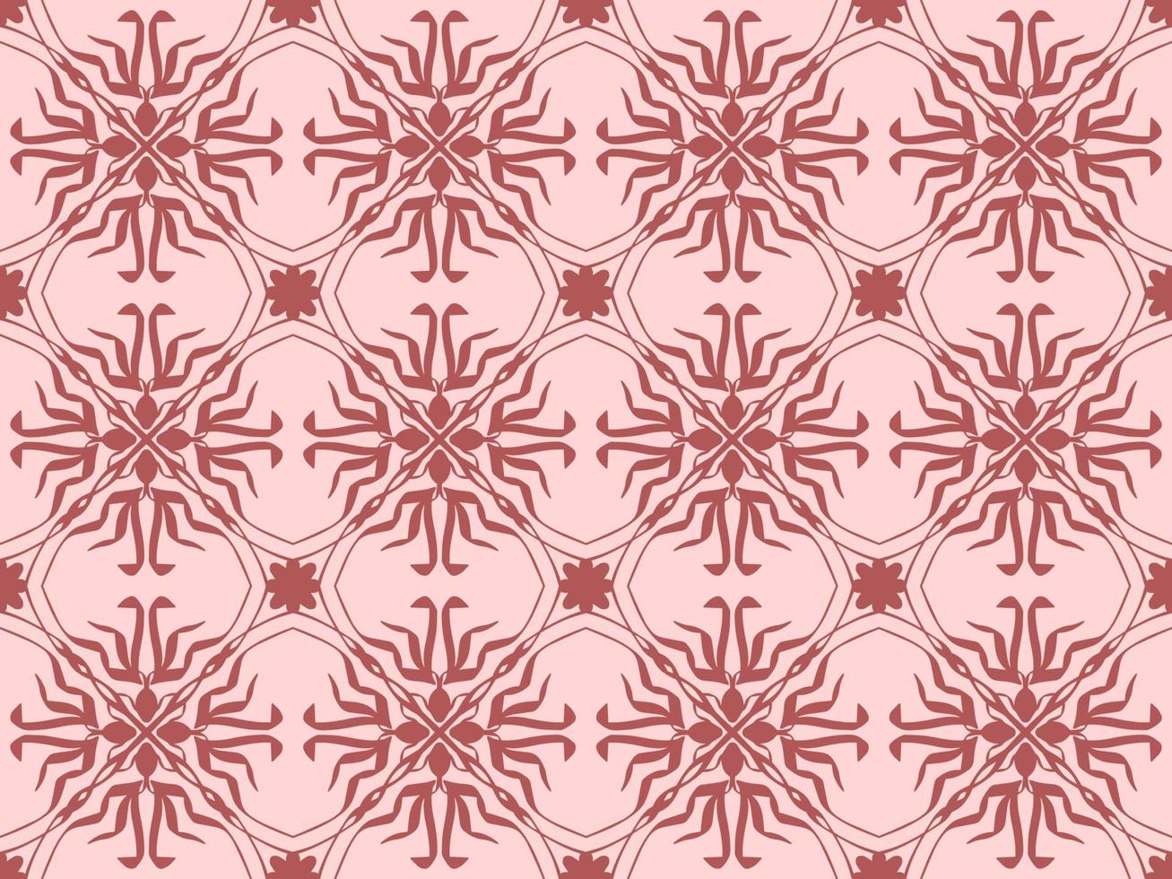 patrón transparente geométrico rosa con forma tribal. patrón diseñado en ikat, azteca, marroquí, tailandés, estilo árabe de lujo. ideal para prendas de tela, cerámica, papel pintado. ilustración vectorial vector