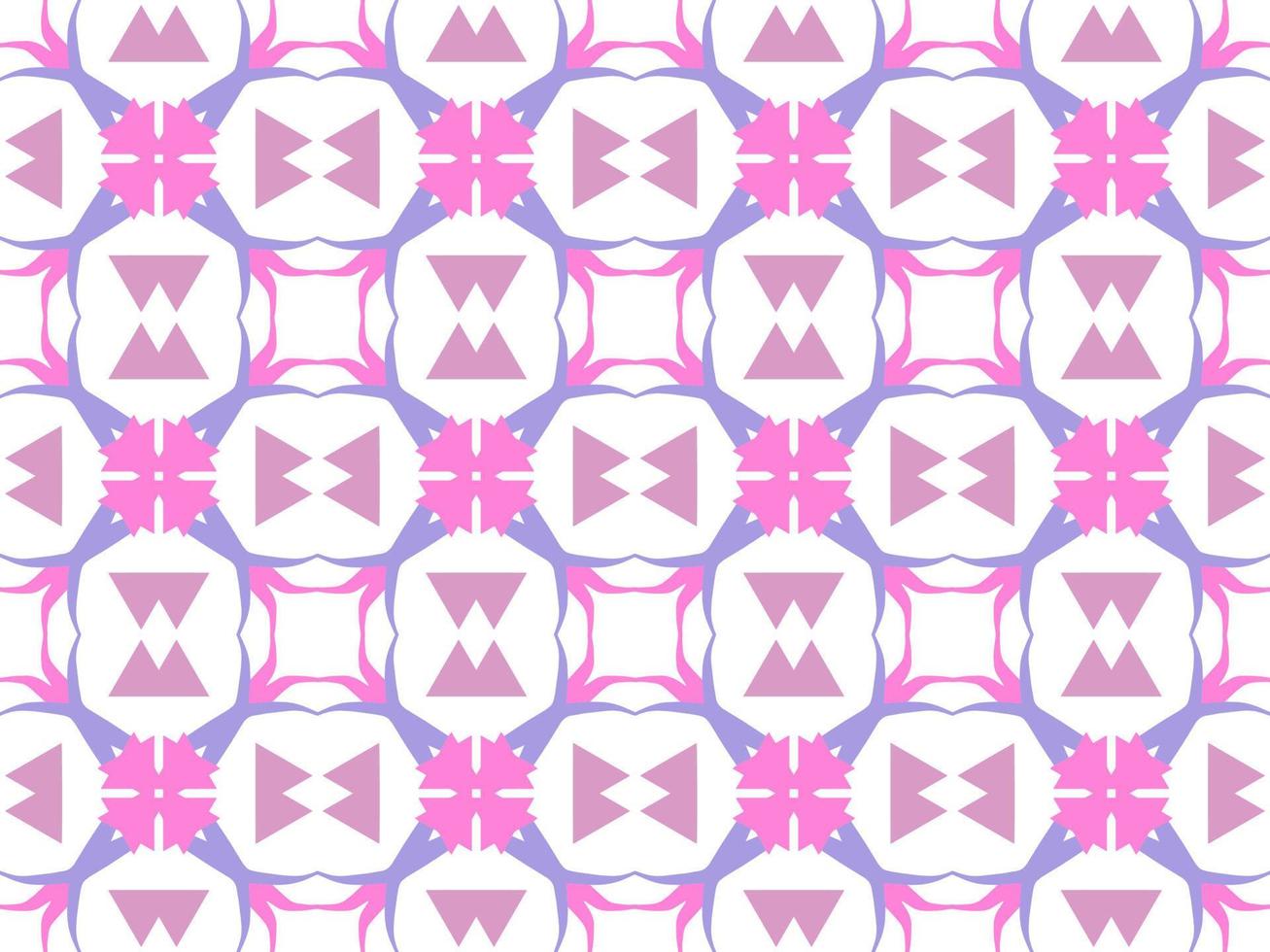 Pink Geometric Seamless Pattern with Tribal Shape. Pattern designed in Ikat, Aztec, Moroccan, Thai, Luxury Arabic Style. Ideal for Fabric Garment, Ceramics, Wallpaper. Vector Illustration.