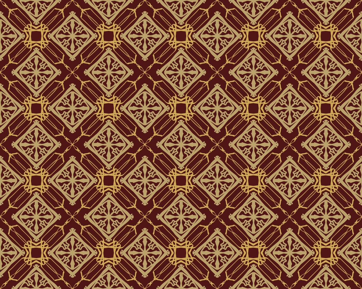 diseño de patrón geométrico marrón de lujo con elementos de forma tribal. ideal para el diseño de telas, la impresión en papel y el fondo web. vector