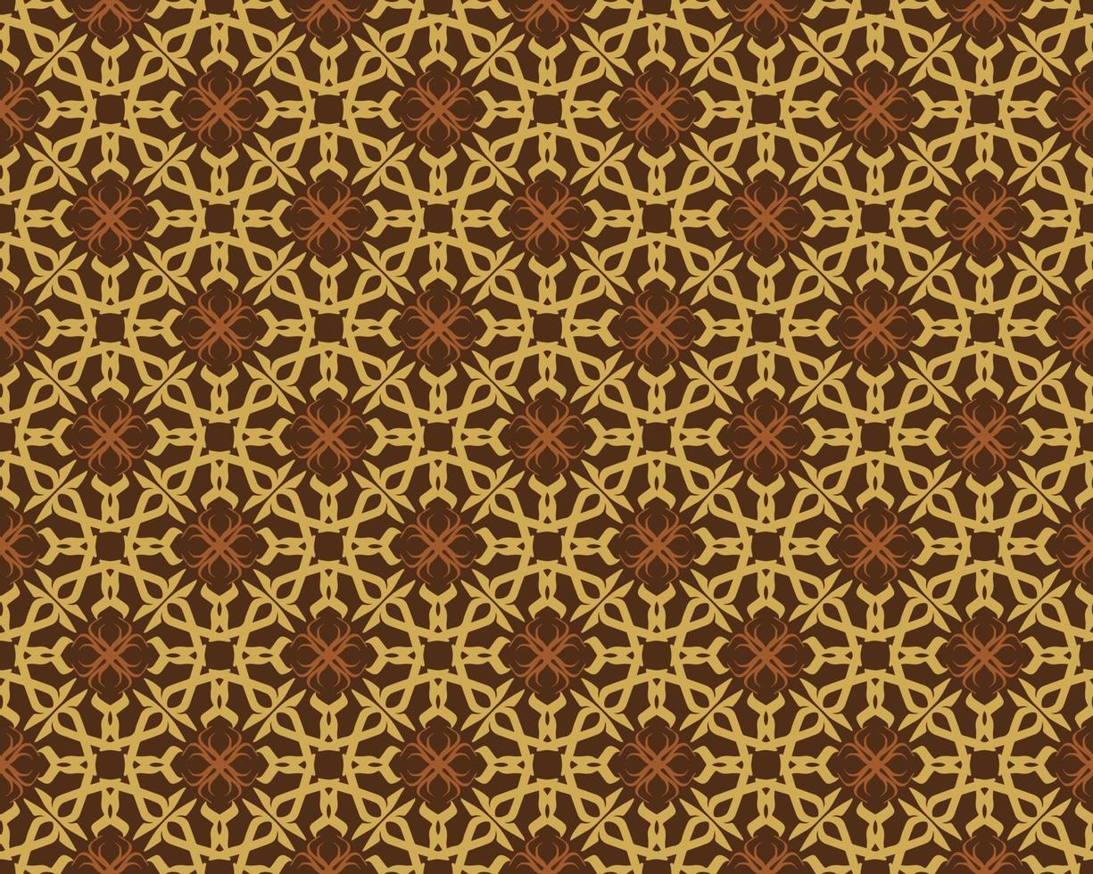 Luxury brown geometric pattern design with tribal shape elements. Ideal for fabric design, paper print and web backdrop. vector