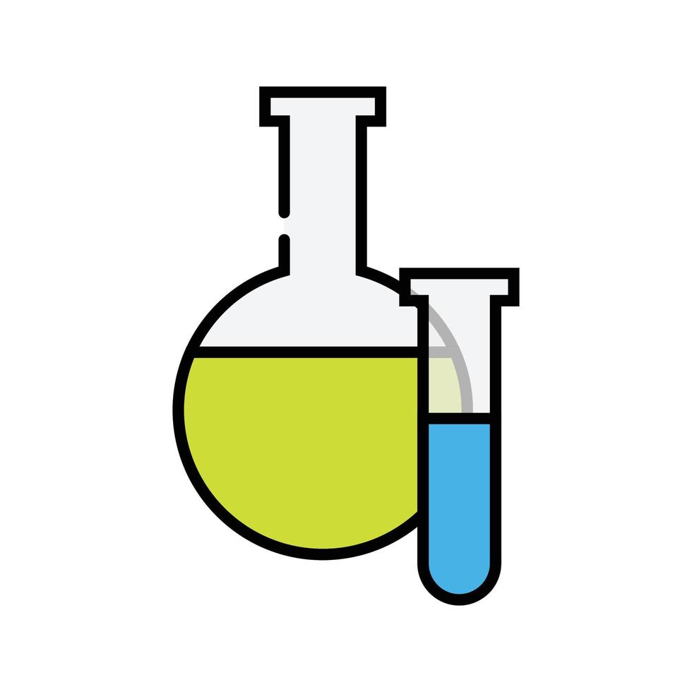 icono de botella química vector