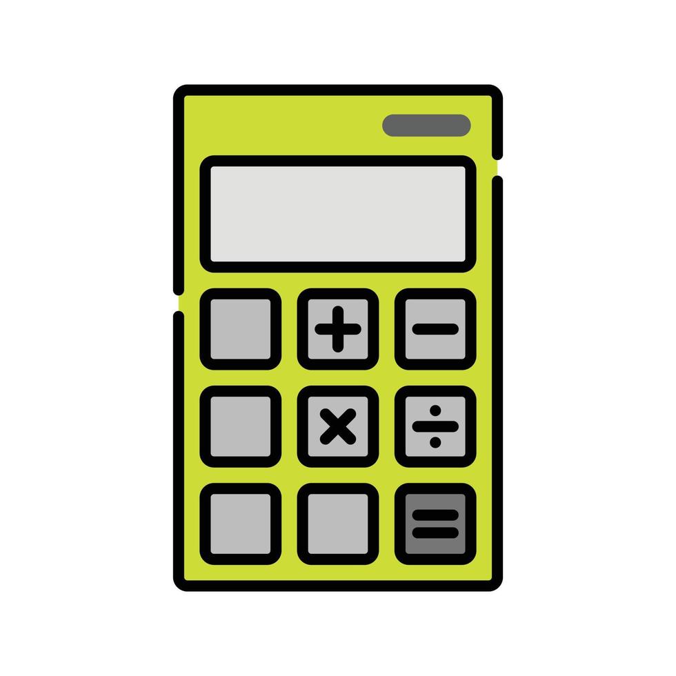icono de herramienta calculadora vector