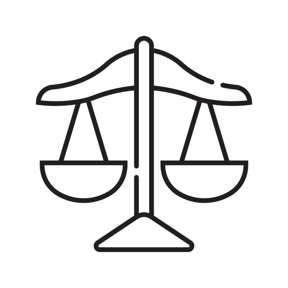 Law Scale Icon vector