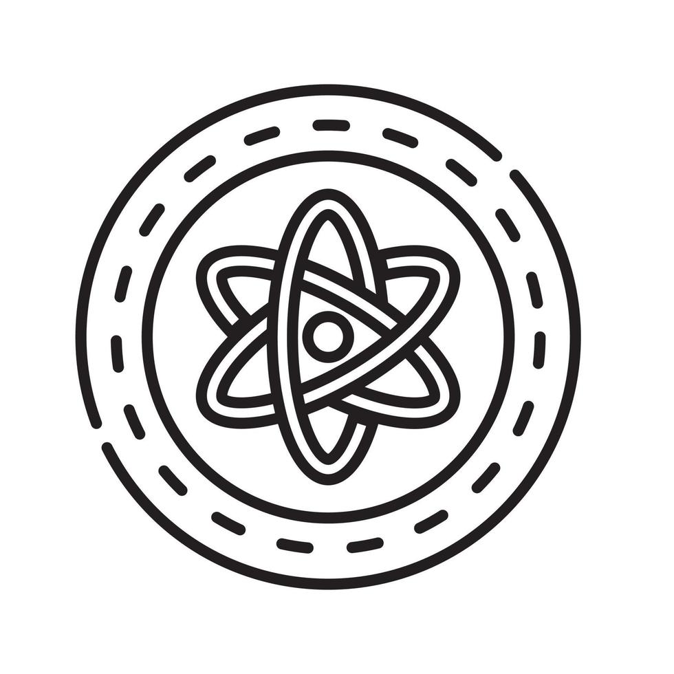 Atom Molecule Icon vector