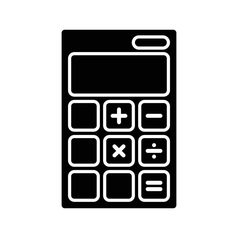 icono de herramienta calculadora vector