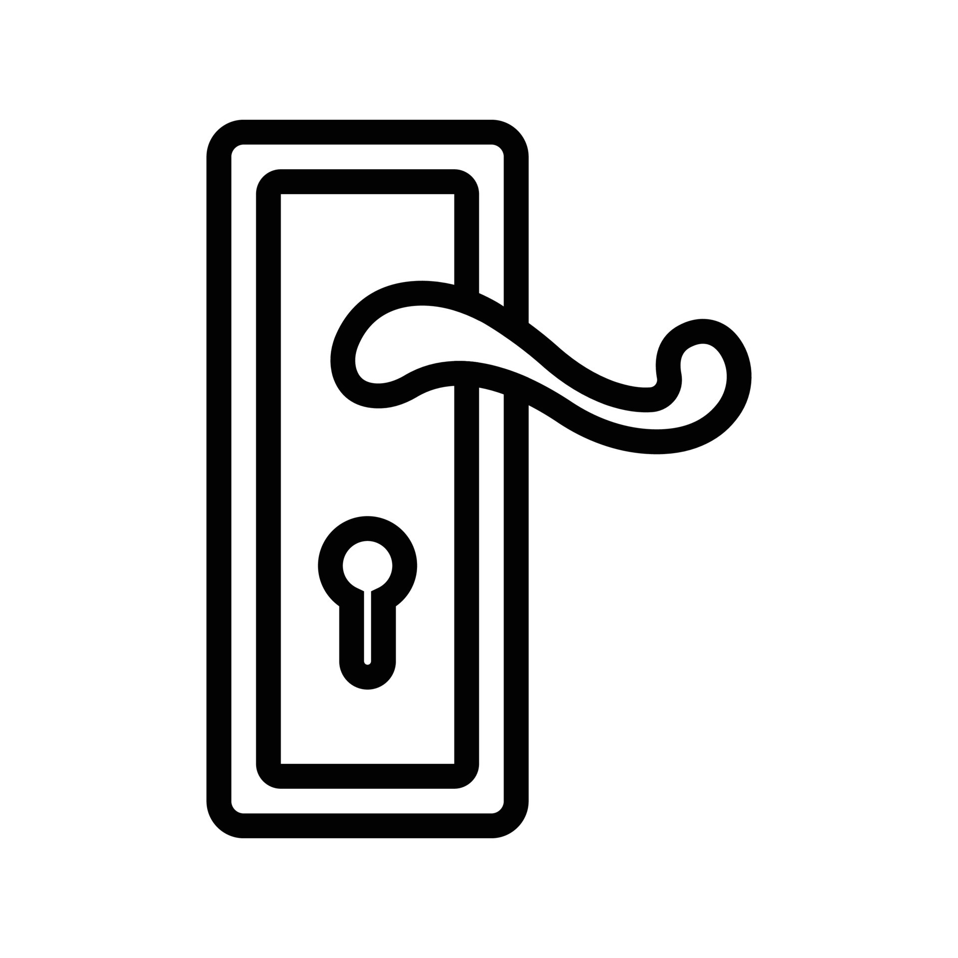 Door Handle Icon 11723029 Vector Art at Vecteezy