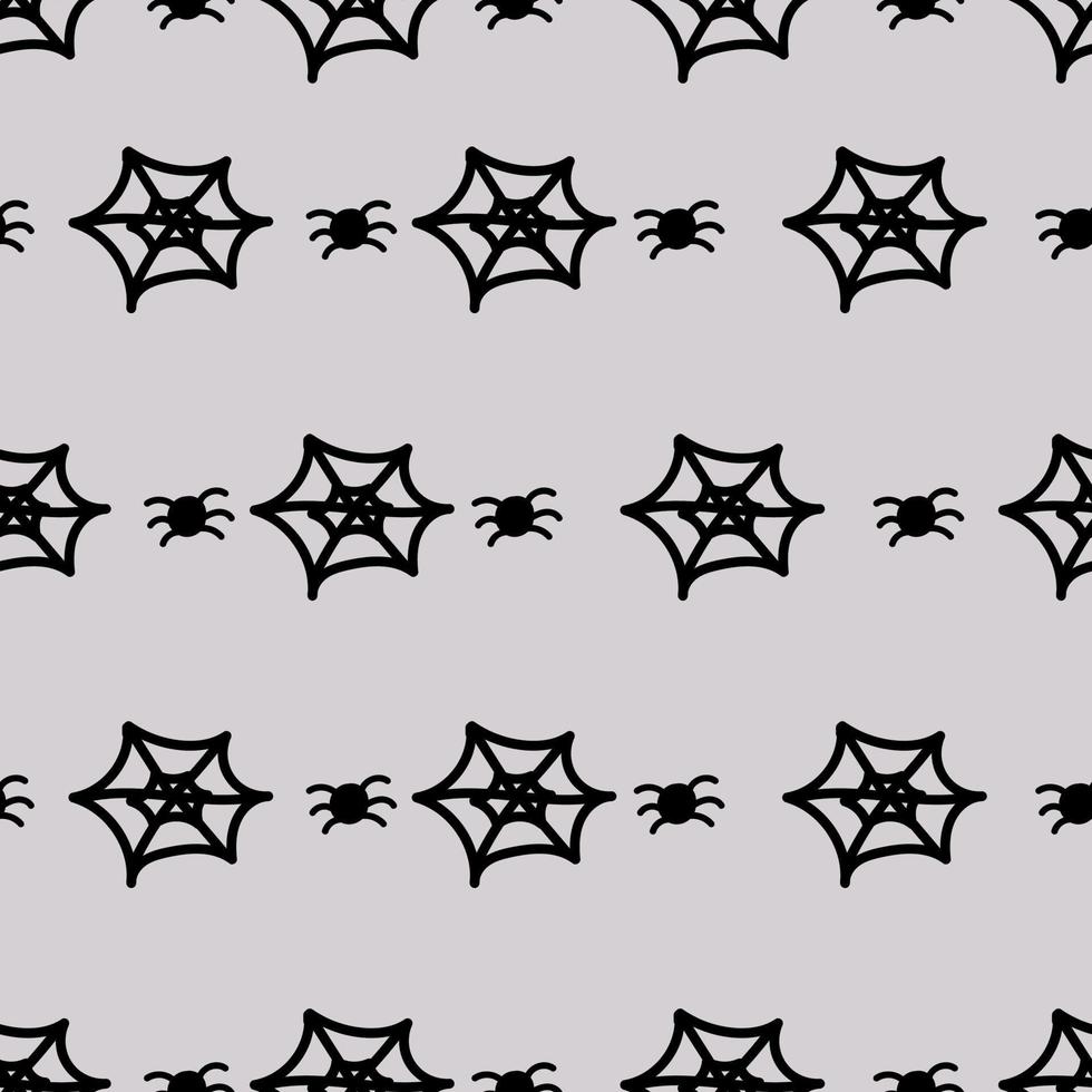 patrón de araña espeluznante vector