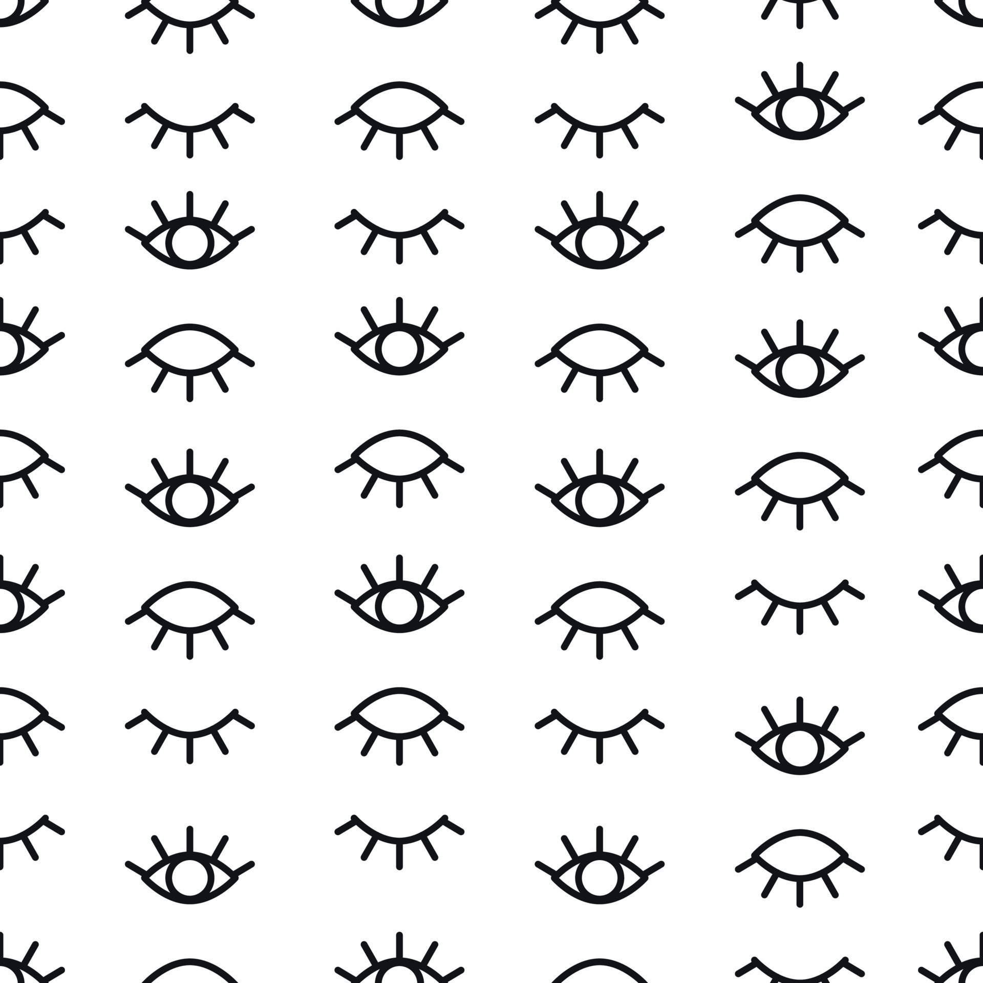 Black and White Eyes Pattern 11723056 Vector Art at Vecteezy