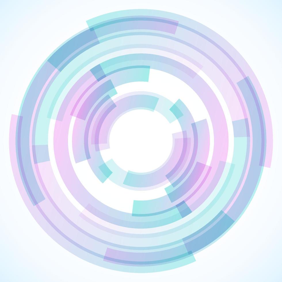 Geometric frame from circles, vector abstract background, wallpaper